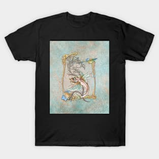 Fantasy Fish Art Nouveau T-Shirt